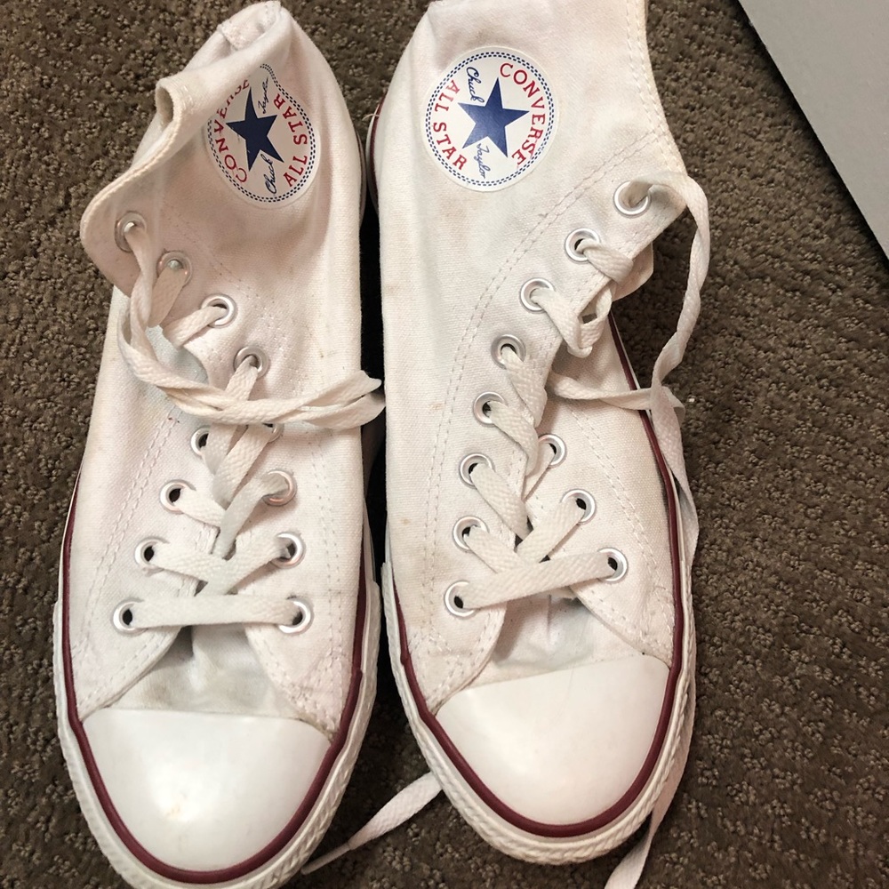 High top white converse